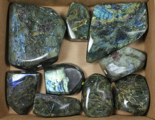 Lot: + Lbs Free-Standing Polished Labradorite - Pieces #91342